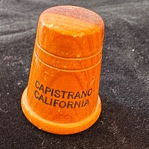 Capistrano California Wooden Thimble